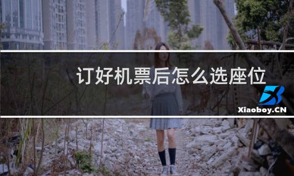 订好机票后怎么选座位