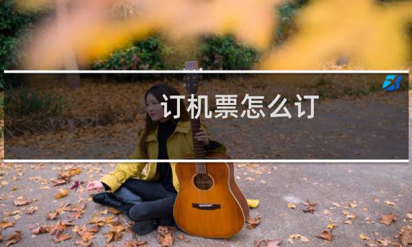 订机票怎么订