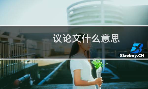 议论文什么意思