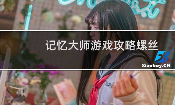 记忆大师游戏攻略螺丝