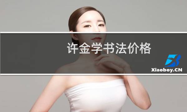许金学书法价格