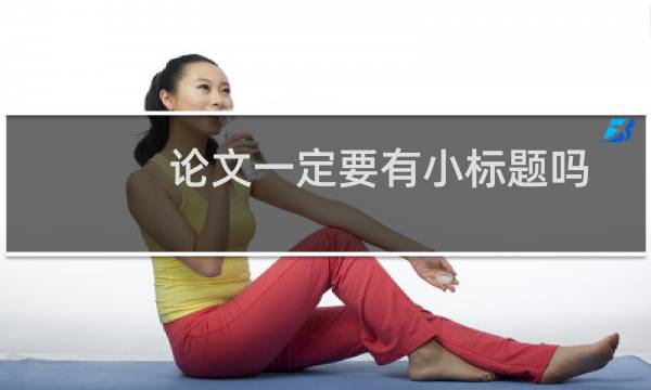论文一定要有小标题吗