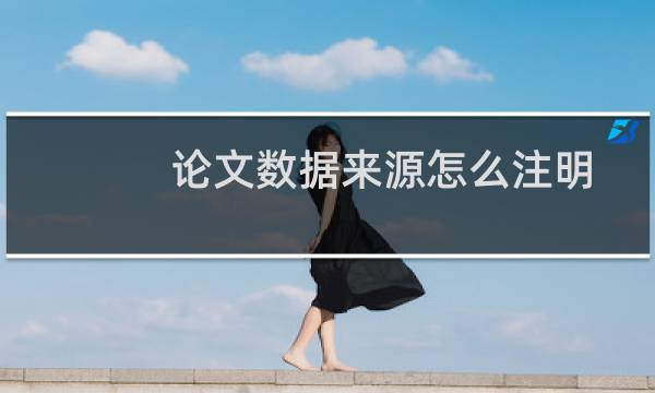 论文数据来源怎么注明