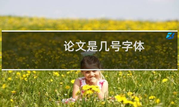 论文是几号字体