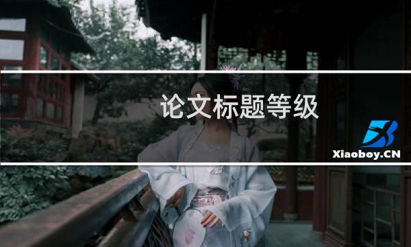 论文标题等级