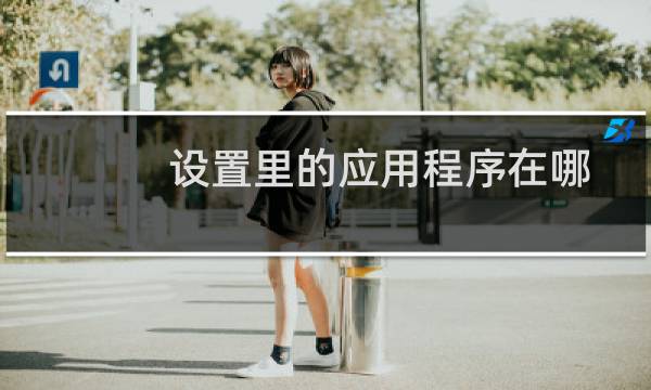 设置里的应用程序在哪