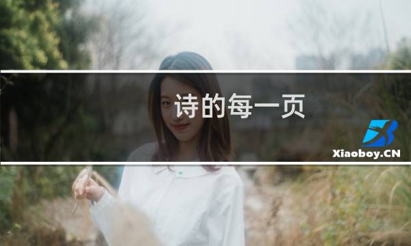 诗的每一页