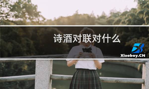 诗酒对联对什么