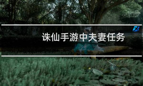 诛仙手游中夫妻任务