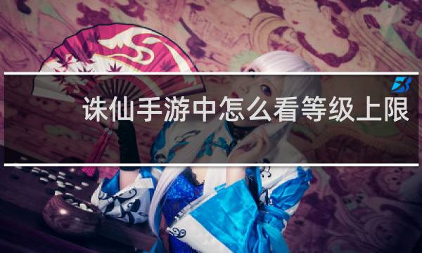 诛仙手游中怎么看等级上限