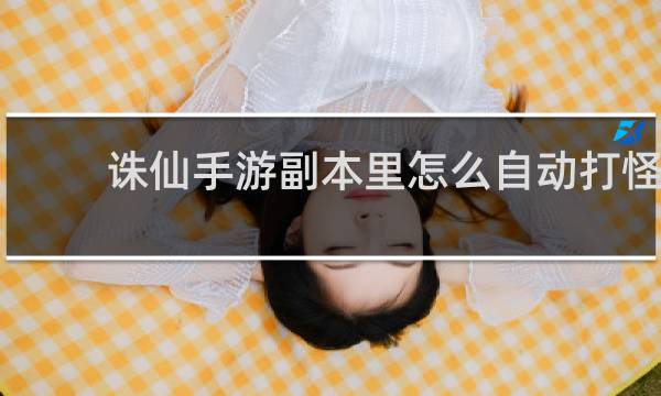 诛仙手游副本里怎么自动打怪