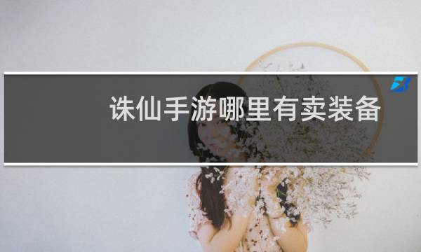 诛仙手游哪里有卖装备