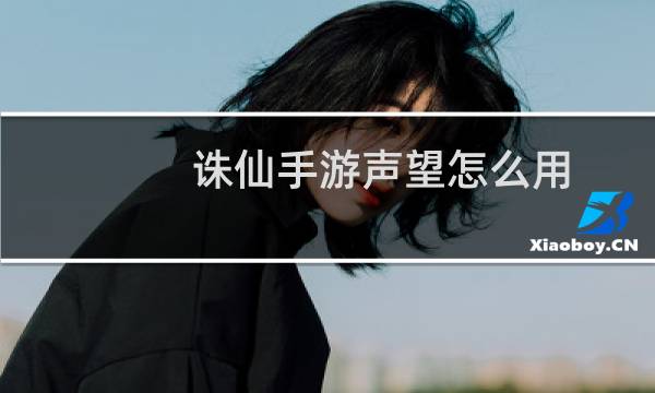 诛仙手游声望怎么用