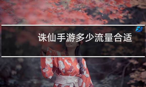 诛仙手游多少流量合适