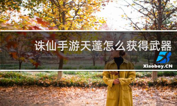 诛仙手游天蓬怎么获得武器