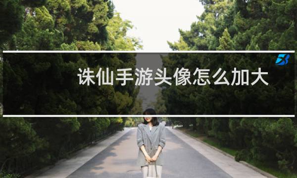 诛仙手游头像怎么加大
