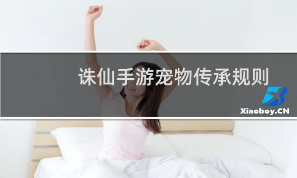 诛仙手游宠物传承规则