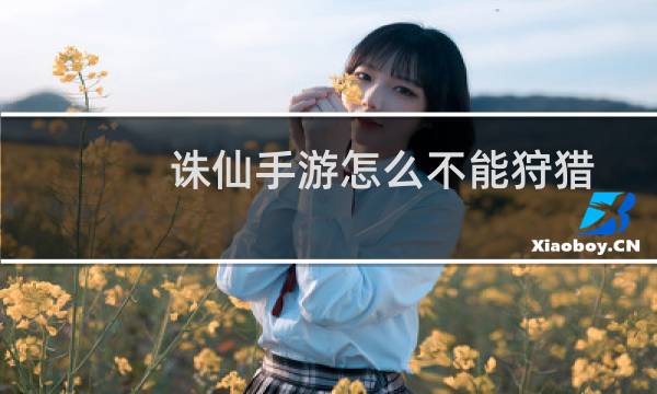 诛仙手游怎么不能狩猎