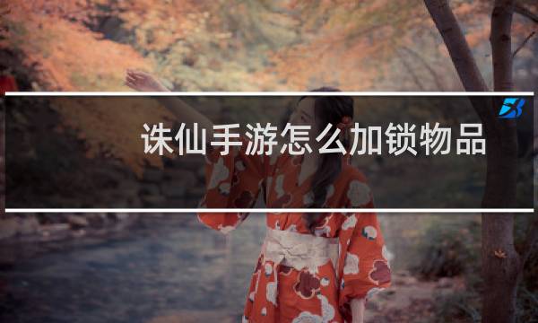 诛仙手游怎么加锁物品
