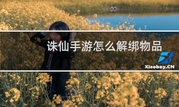 诛仙手游怎么解绑物品