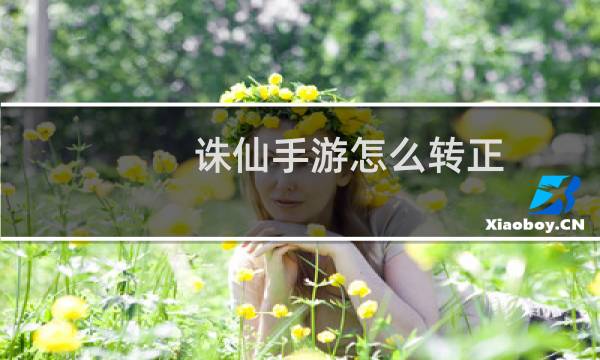 诛仙手游怎么转正