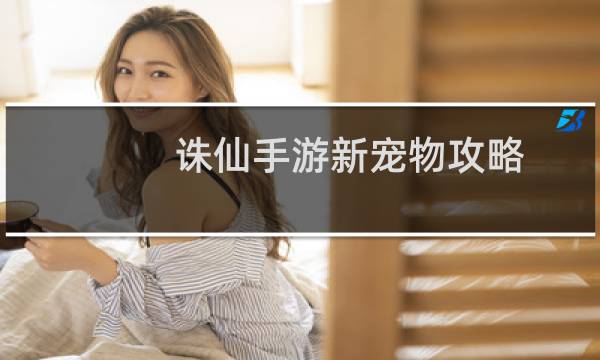 诛仙手游新宠物攻略