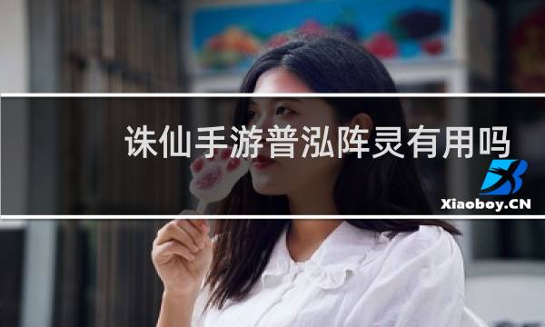 诛仙手游普泓阵灵有用吗