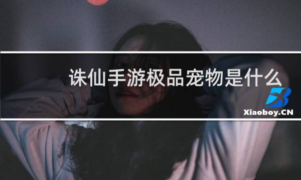 诛仙手游极品宠物是什么