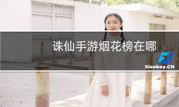 诛仙手游烟花榜在哪