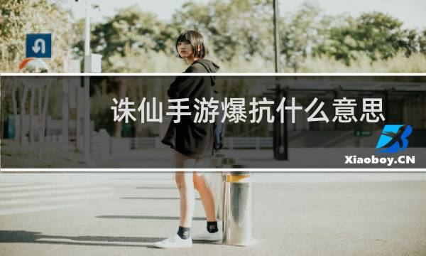 诛仙手游爆抗什么意思