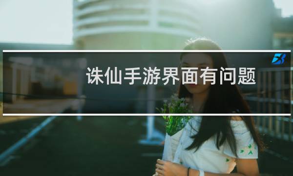诛仙手游界面有问题