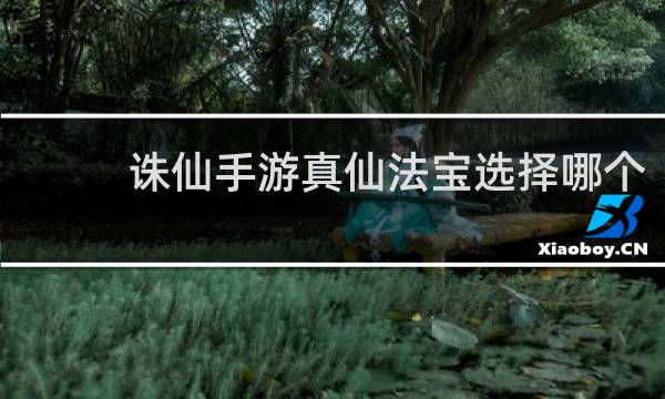 诛仙手游真仙法宝选择哪个