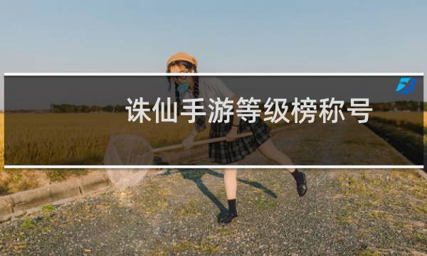 诛仙手游等级榜称号