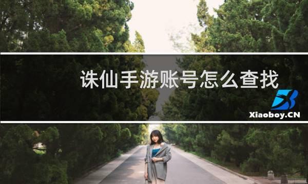 诛仙手游账号怎么查找