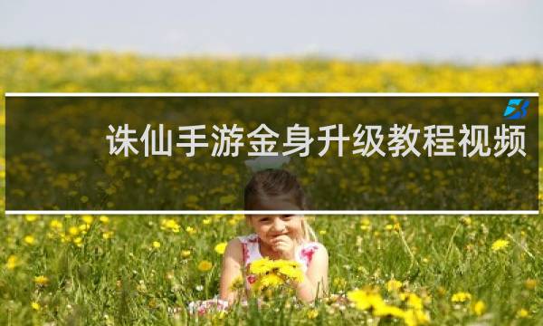 诛仙手游金身升级教程视频