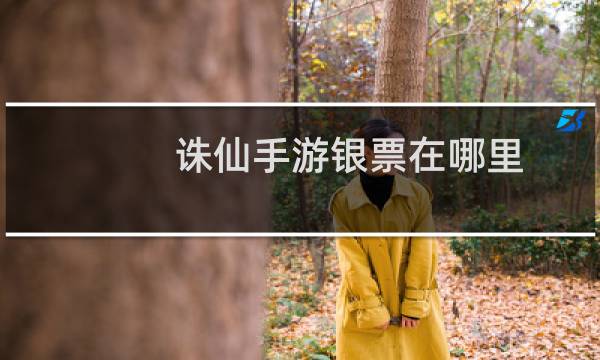诛仙手游银票在哪里