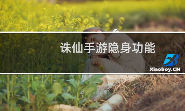 诛仙手游隐身功能