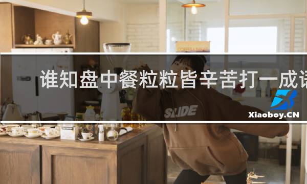谁知盘中餐粒粒皆辛苦打一成语