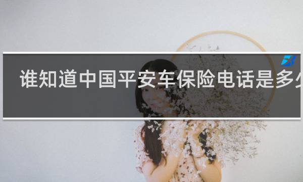 谁知道中国平安车保险电话是多少钱