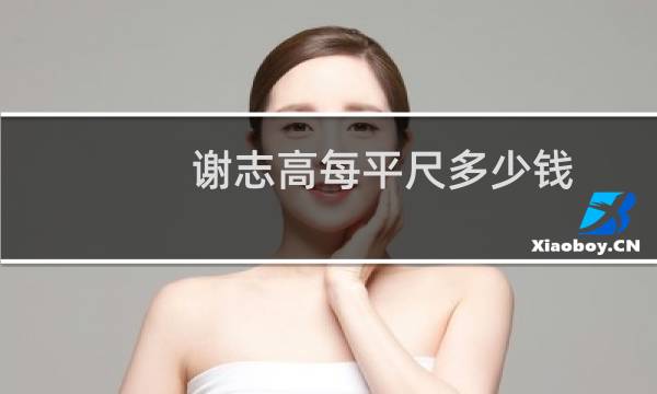 谢志高每平尺多少钱