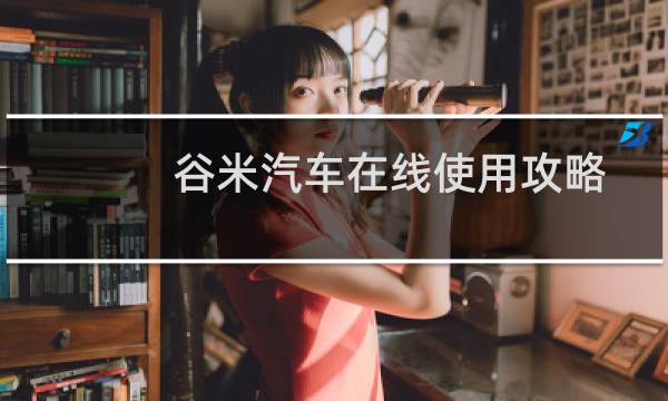 谷米汽车在线使用攻略