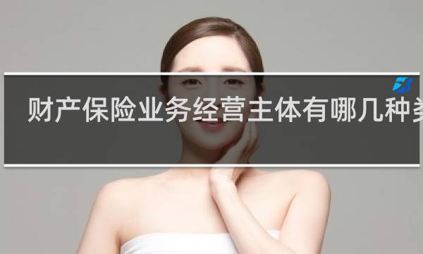 财产保险业务经营主体有哪几种类型
