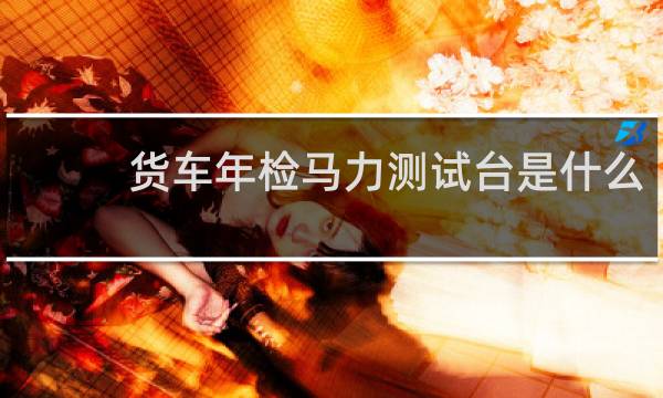 货车年检马力测试台是什么