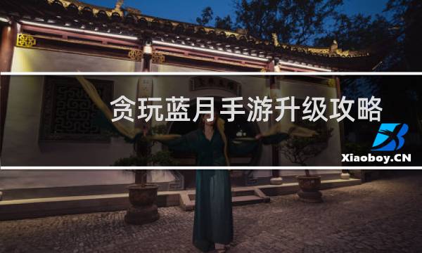 贪玩蓝月手游升级攻略