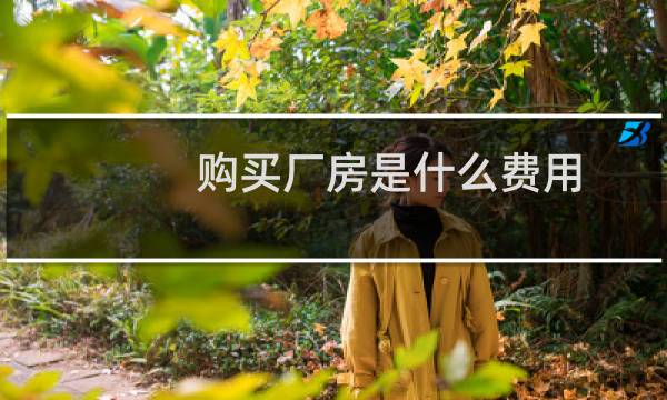 购买厂房是什么费用