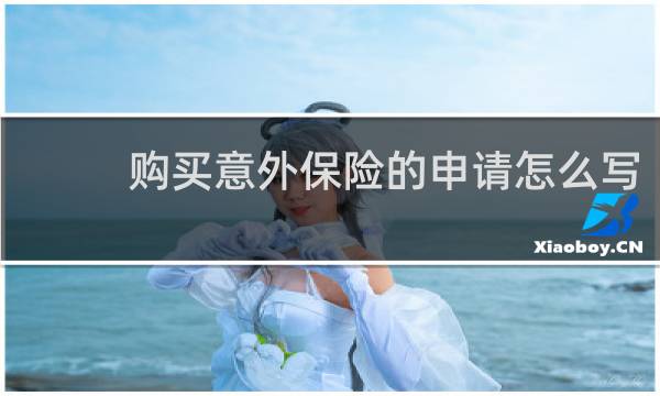 购买意外保险的申请怎么写