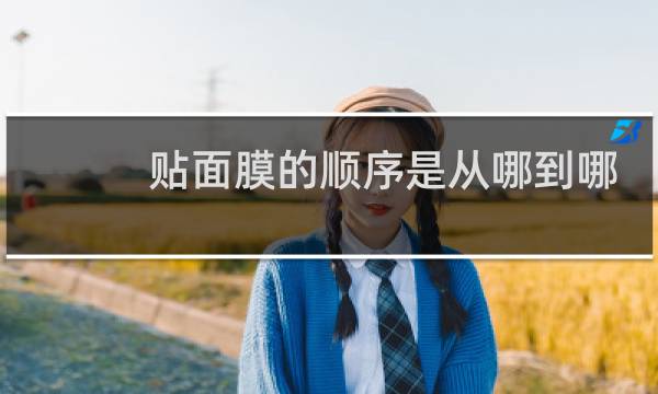 贴面膜的顺序是从哪到哪