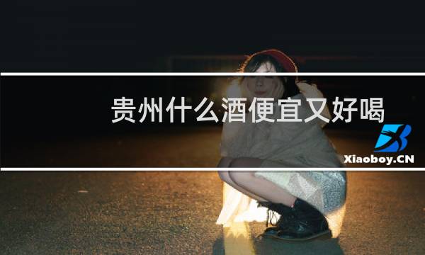 贵州什么酒便宜又好喝