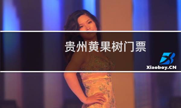 贵州黄果树门票