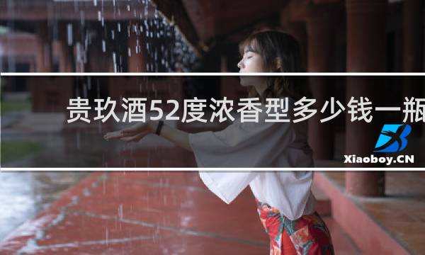 贵玖酒52度浓香型多少钱一瓶